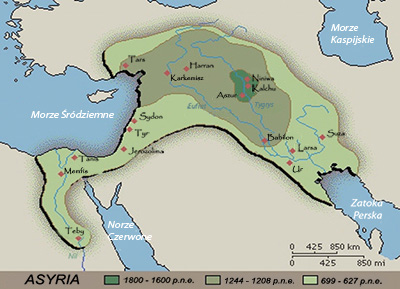 Mapa starożytnej Asyrii